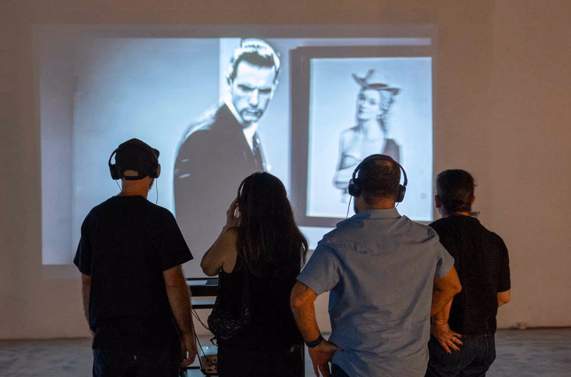 Photography by Gustavo Perez. Opening Nights, Media Under Dystopia 6.0: Looking at Models, 2025.