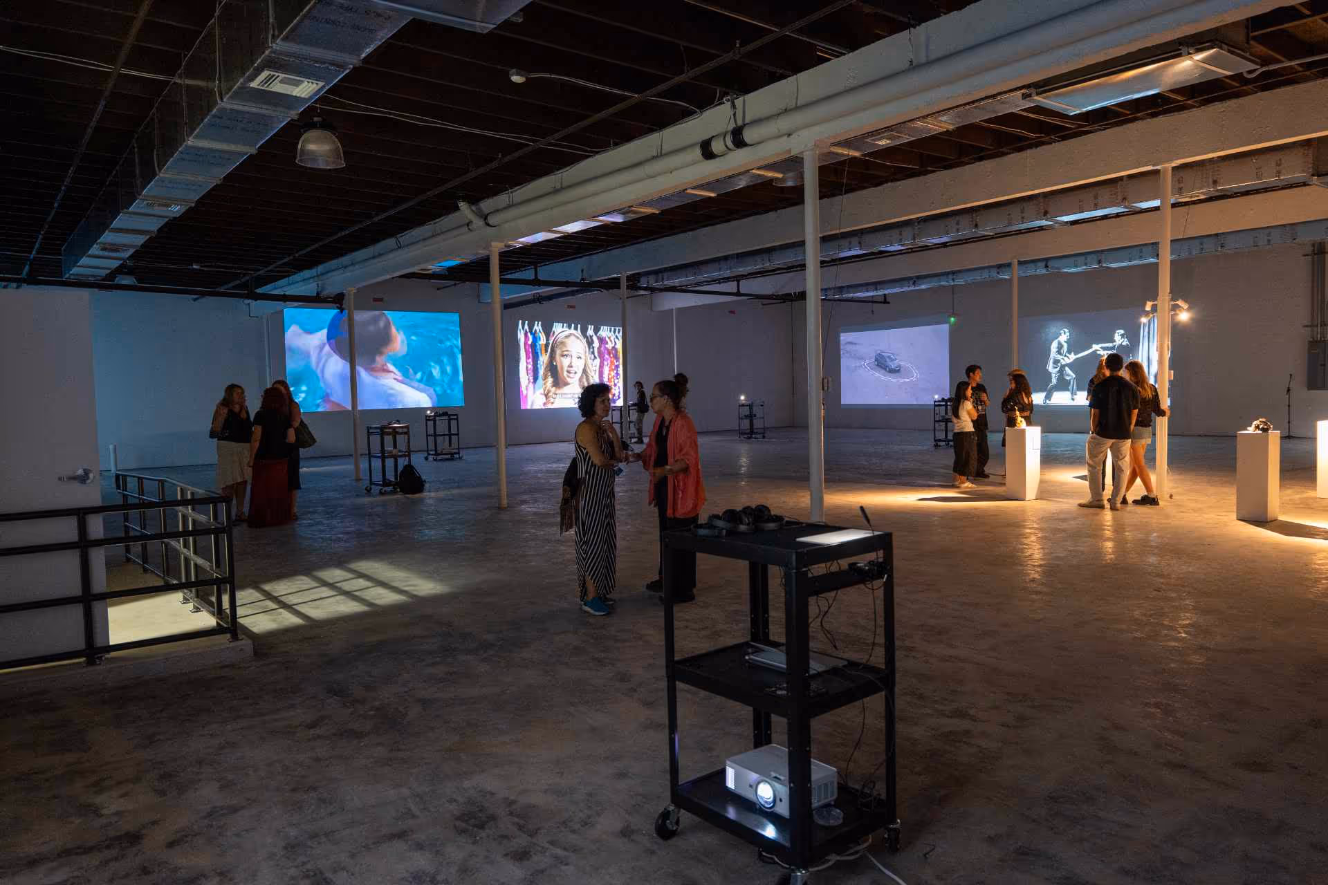 Photography by Gustavo Perez. Opening Nights, Media Under Dystopia 6.0: Looking at Models, 2025.